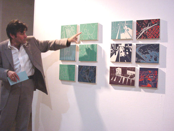 Franz Schneider führt durch die Ausstellung - NGLA 2007